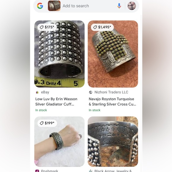 One of a kind Vintage Chunky Bangle - Picture 5 of 5